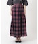 タック入り ギャザーチェックスカート