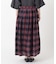 タック入り ギャザーチェックスカート
