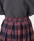 タック入り ギャザーチェックスカート