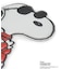SNOOPY POP UPステッカー