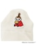◆MOOMIN アンクルソックス 突起 紙糸踵ミイ花