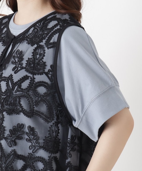 【ラテさん専用 新品未使用】maisondedolceチュールレースベスト チュールテープ ロングレースベスト｜ワンズテラスの通販｜&mall
