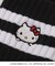 ◆【ワンズテラス限定】ハローキティ リブ刺繍クォーターソックス