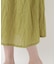 6分袖 前開きフレアワンピース
