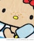 【ワンズテラス限定】ハローキティ フェイスタオル 日焼け