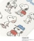 ◆SNOOPY 耐熱耐水ステッカー キョウダイ