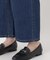 ウエストリブ ストレッチデニムパンツ