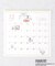 SNOOPY 水彩スケジュールカレンダー 壁掛