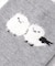 ◆シマエナガ部分モール クォーターソックス