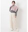 【あったか】ルボア 花柄パイピング肩ケープ