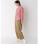 【Lサイズあり/日本製/ワンマイルウエア】丸衿ロゴ刺しゅうシャツ