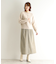 【ウエストゴム／3colors】コーデュロイ ストレートスカート