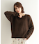 【モヘヤ混／透かし編み／4colors】プルオーバーニット
