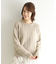 【モヘヤ混／透かし編み／4colors】プルオーバーニット