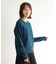 【モヘヤ混／透かし編み／4colors】プルオーバーニット
