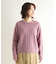 【モヘヤ混／透かし編み／4colors】プルオーバーニット