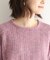【モヘヤ混／透かし編み／4colors】プルオーバーニット