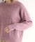 【モヘヤ混／透かし編み／4colors】プルオーバーニット