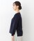 【スリット入り】コットンカシミヤ クルーネックニット