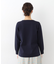【スリット入り】コットンカシミヤ クルーネックニット