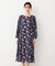 【洗える／同柄アイテムあり】ローザリンド柄 シフォンワンピース