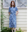 【WEB限定／M～LL3サイズ／ジャージ素材】パルテール柄 ワンピース