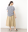 【日本製/ワンマイルウエア】スタンドカラー半袖ブラウス