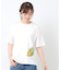 【接触冷感/UVカット／コットン100％】レモン グローブ柄 Tシャツ