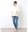 【接触冷感/UVカット／コットン100％】レモン グローブ柄 Tシャツ