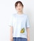 【接触冷感/UVカット／コットン100％】レモン グローブ柄 Tシャツ