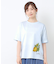 【接触冷感/UVカット／コットン100％】レモン グローブ柄 Tシャツ