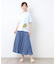 【接触冷感/UVカット／コットン100％】レモン グローブ柄 Tシャツ