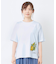 【接触冷感/UVカット／コットン100％】レモン グローブ柄 Tシャツ