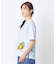 【接触冷感/UVカット／コットン100％】レモン グローブ柄 Tシャツ