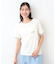 【コットン100％／刺繍入り／3colors】エラビー スプリッグ柄 Tシャツ