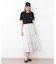【コットン100％／刺繍入り／3colors】エラビー スプリッグ柄 Tシャツ