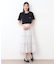 【コットン100％／刺繍入り／3colors】エラビー スプリッグ柄 Tシャツ