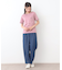 【コットン100％／刺繍入り／3colors】エラビー スプリッグ柄 Tシャツ