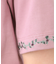 【コットン100％／刺繍入り／3colors】エラビー スプリッグ柄 Tシャツ