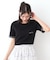 【コットン100％／刺繍入り／3colors】エラビー スプリッグ柄 Tシャツ