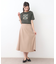 【STORY掲載！/接触冷感/コットン100％／3colors】エラビー スカーフ柄 Tシャツ