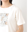 【STORY掲載！/接触冷感/コットン100％／3colors】エラビー スカーフ柄 Tシャツ