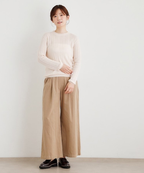 シーウール】透かし編み プルオーバーニット｜ローラアシュレイ