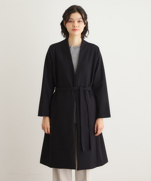 洗える／ウールレット】着流しロングコート｜ローラアシュレイの通販