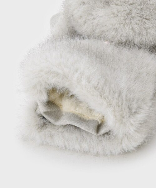 指先2WAY】フェイクファーミトン｜ローラアシュレイの通販｜&mall