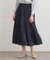 【定番人気！洗える／ウエストゴム仕様】ソフトサテンプリーツスカート