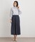 【定番人気！洗える／ウエストゴム仕様】ソフトサテンプリーツスカート