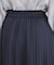 【定番人気！洗える／ウエストゴム仕様】ソフトサテンプリーツスカート