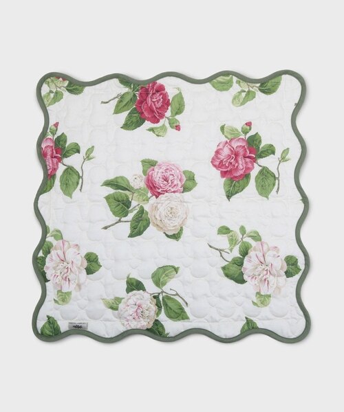 専用B様 ローラアシュレイ ポートランドコバルト ハンドメイドクッションカバー カミール柄 キルトクッションカバー 45×45cm｜ローラアシュレイの通販