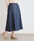【定番人気！脇ファスナーあり／ウエストゴム】セルロース デニムスカート